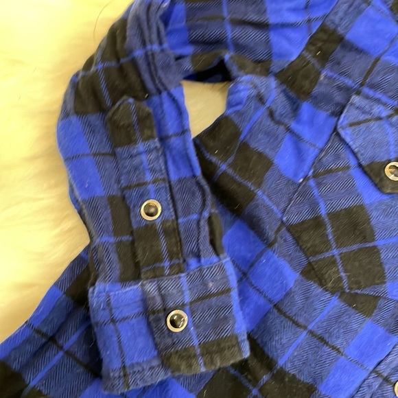 EUC 3T Ralph Lauren Polo Plaid Fleece Shirt - Picture 3 of 5